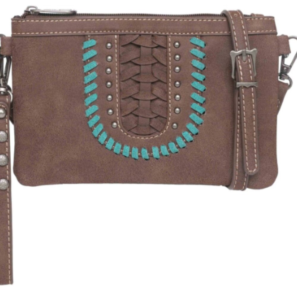 Montana West Whipstitch Collection Clutch/Crossbody